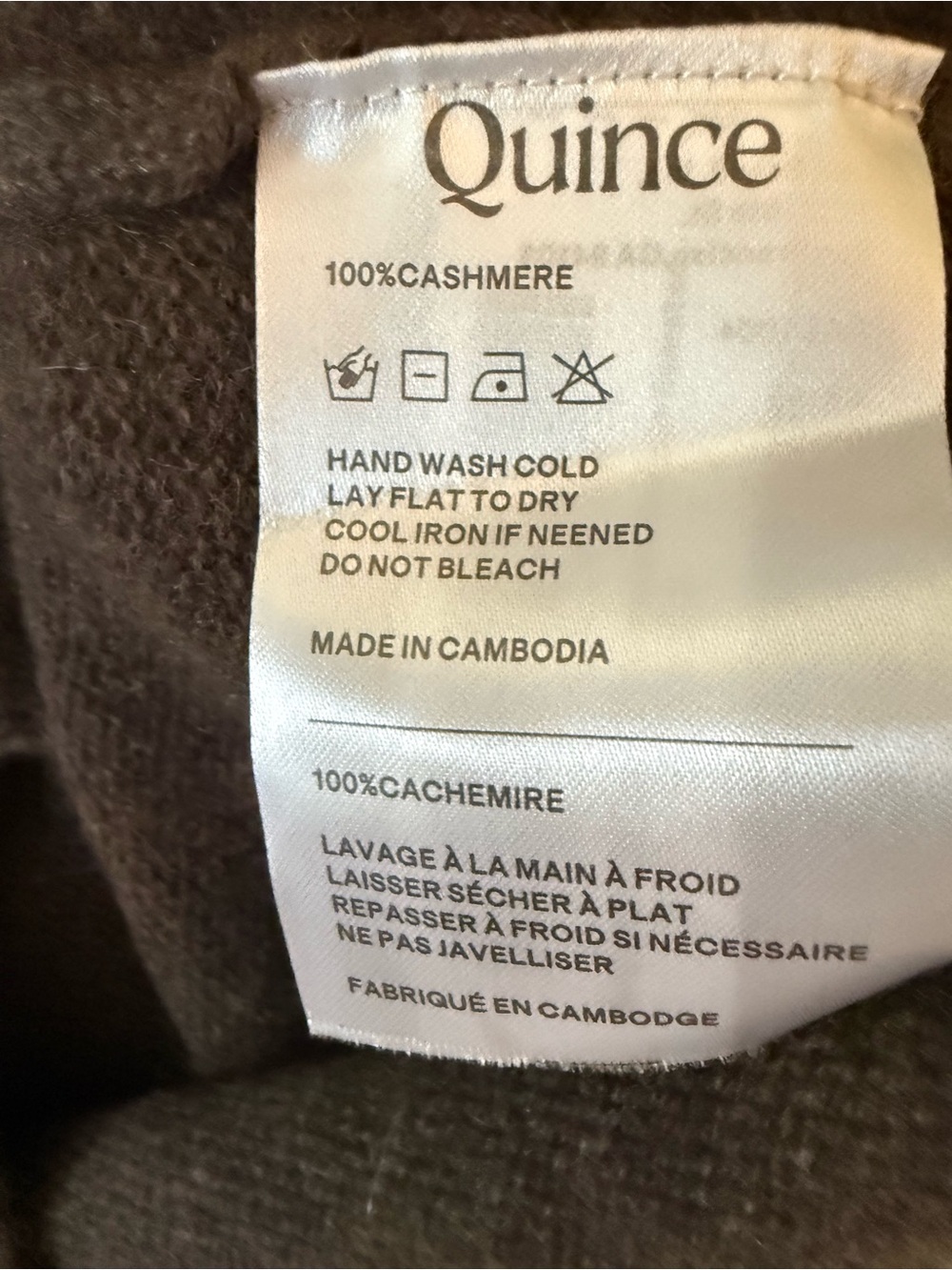 NWT Quince Mongolian Cashmere Crewneck Sweater, size small - Picture 8 of 11